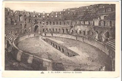 El Djem - Interieur du Colisée v.1928 (AK4960)