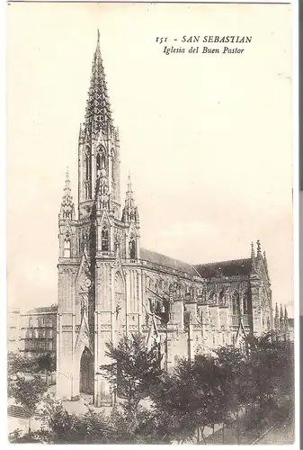 San Sebastian - Iglesia del Buen Pastor v.1910 (AK4970)
