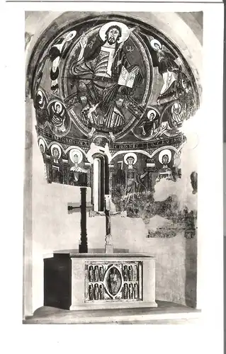 Museo de Arte de Cataluna - Pinturas murales del áside de la iglesia de San Clemente de Tahull Anno 1123 v.1952 (AK4991)