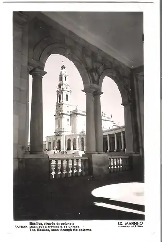 Fatima - Basilica - através de colunata v.1957 (AK5003)