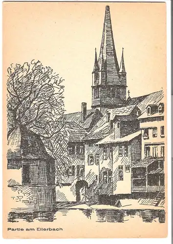 Das Alte Kreuznach - Partie am Ellerbach - Federzeichnung von Erich Meier v.1928 (AK53503)
