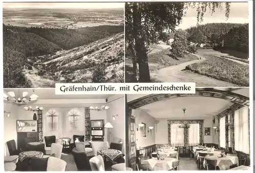 Gräfenhain/Thür. mit Gemeindeschenke - 4 Ansichten   v.1962 (AK53521)