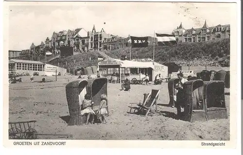 Groeten uit Zandvoort - Strandgezicht  v.1936 (AK53546)