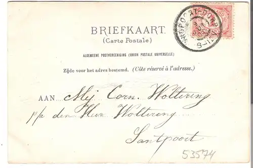 Groete uit Zandvoort - Protestantsche Kerk v.1900 (AK53574)