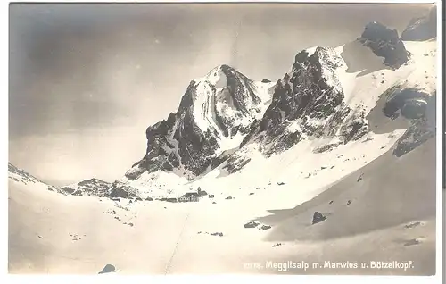 Megglisalp m. Marwies u. Bötzelkopf  v.1930 (AK5006)