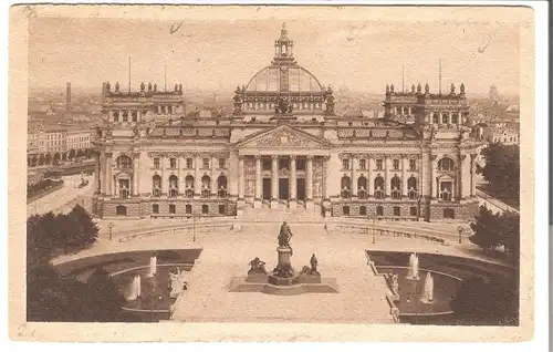 Berlin - Reichstagsgebäude von der Siegessäule aus  v.1922 (AK5043)