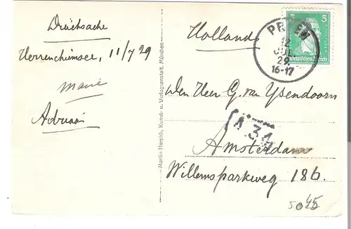 Chiemsee - Herren-Insel  v.1929 (AK5045)