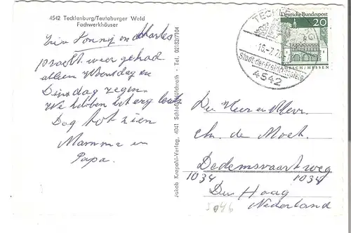 Tecklenburg - Teutoburger Wald - Fachwerkhäuser mit Geschäft  v.1970 (AK5046)