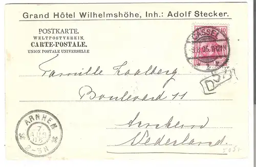 Grand Hôtel Wilhelmshöhe - Inhaber: Adolf Stecker  v.1905 (AK5057)