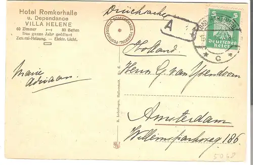 Harz - Okertal Adlerklippe  v.1926 (AK5068)