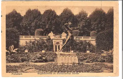 Potsdam - Bogenschütze im Sizilianischen Garten   v.1920 (AK5073)
