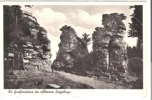 Die Greifensteine im silbernen Erzgebirge - Greifenstein - Berggasthaus  v.1942 (AK5078)