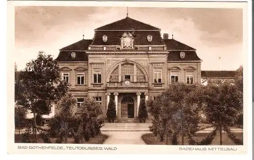 Bad Rothenfelde - Teutoburger Wald - Badehaus Mittelbau v.1927 (AK5086)