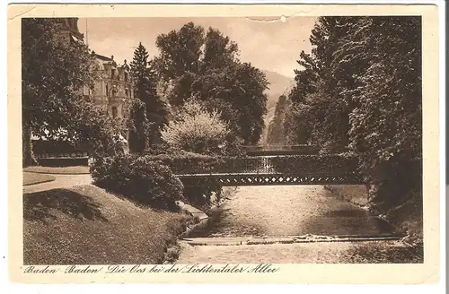 Baden-Baden - Die Oos bei der Lichtentaler Allee v.1927 AK(5106)