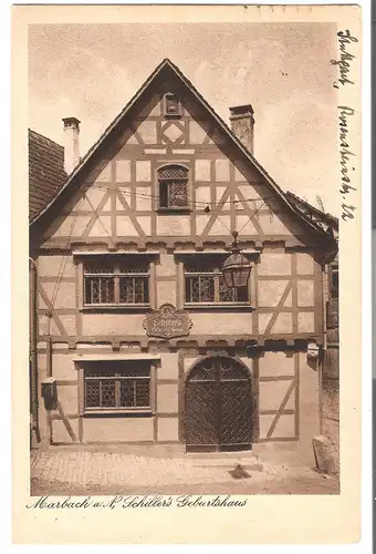 Marbach a. Neckar - Schiller's Geburtshaus  v.1928 (5111)