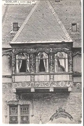 Giebel-Erker vom Hotel-Restaurant - Brusttuch  v.1909 (AK5114)