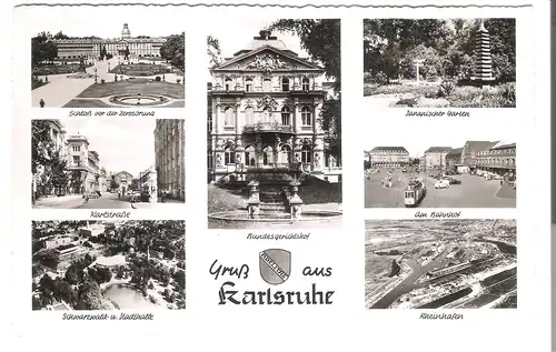 Karlsruhe - 7 Ansichten v.1955  (AK5116)