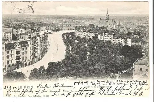 Leipzig - Blick v.d. Thomaskirche v.1901  (AK5119)