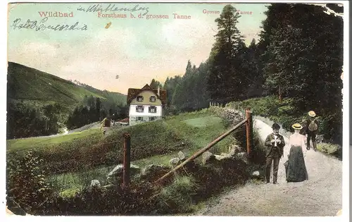 Wildbad - Forsthaus b.d. grossen Tanne (Hotel Concordia) v.1906  (AK5125)