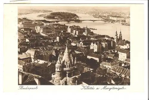 Budapest - Kilátás a Margigtszigetre v.1935  (AK5127)