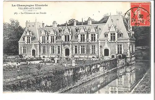 La Champagne Illustrée , Villers-aux-bois - Le Château et ses Fossés v.1907  (AK5129)