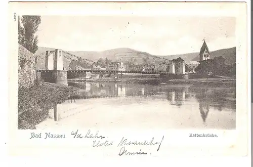 Bad Nassau - Kettenbrücke v.1911 (AK5147)