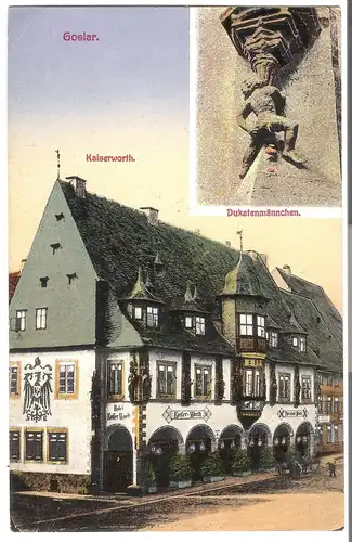 Goslar - Hotel Kaiserworth - Dukatenmännchen v.1922 (AK5149)