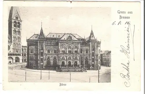 Gruß aus Bremen - Börse v.1905 (AK5157)