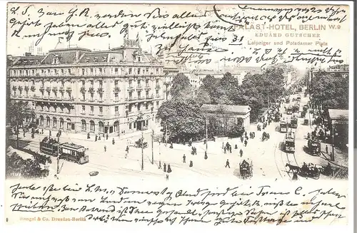 PALAST-Hotel - BERLIN - Leipziger und Potsdamer Platz v.1903 (AK5166)