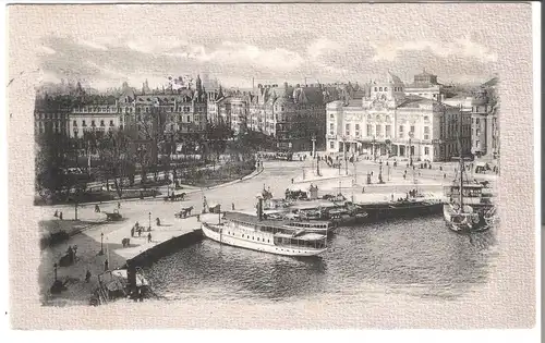 Stockholm - Utsikt fran Strand Hotells Takterras  v. 1921 (AK5179)