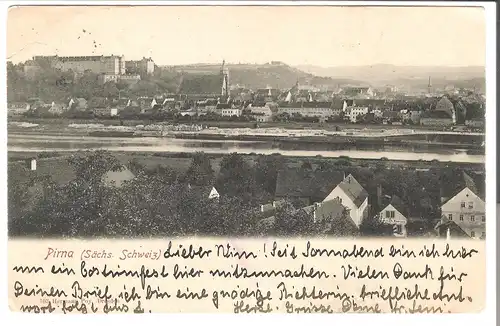 Pirna - sächsische Schweiz  v. 1904 (AK5182)