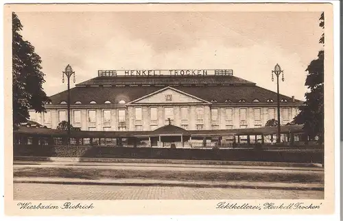 Biebrich Wiesbaden Sektkellerei Henkel & Co Hauptfront Wiesbadener Allee v. 1914 (AK5187)