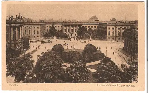 Berlin - Universität und Opernplatz v. 1921 (AK5198)