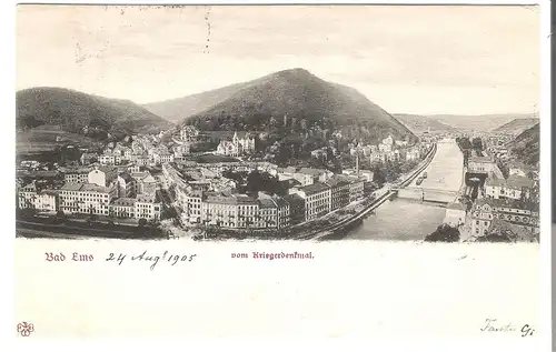 Bad Ems - vom Kriegerdenkmal - Toatlansicht  v.1905 (AK5205)