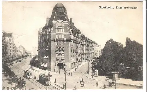 Stockholm - Engelbrektsplan  v. 1920 (AK5206)