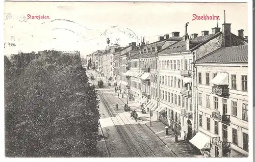 Stockholm - Sturegatan  v. 1918 (AK5209)