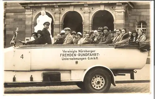 Vereinigte Nürnberger Fremden-Rundfahrt Unternehmungen G.m.b.H. - K. Schweiberer v. 1927 (AK5211)