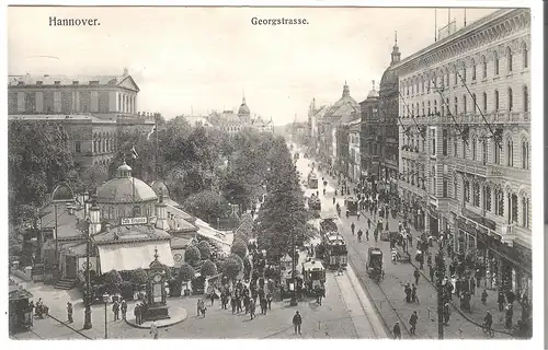 Hannover - Georgstrasse   v. 1914 (AK5217)