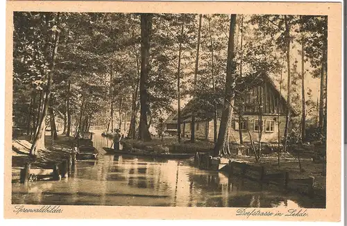 Spreewaldbilder - Dorfstrasse in Lehde  v. 1913 (AK45503)