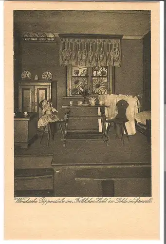 Spreewaldbilder - Wendische Puppenstube im "Fröhlichen Hecht in Lehde im Spreewald v. 1913 (AK45506)