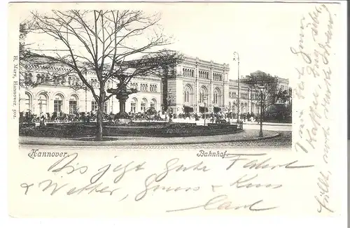 Hannover - Bahnhof v. 1902 (AK45507)
