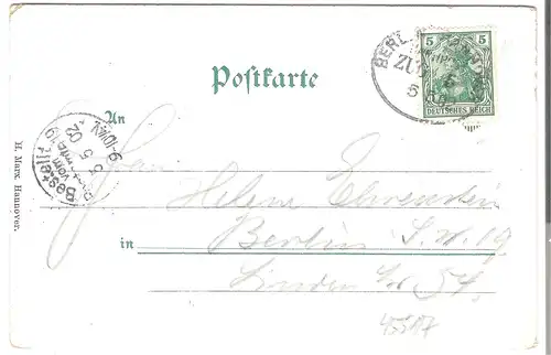 Gruß aus Hannover - 4 Ansichen  v. 1902 (AK45517)