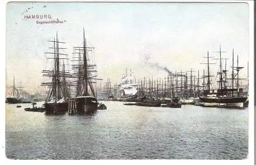 Hamburg - Segelschiffhafen v. 1907  (AK45535)