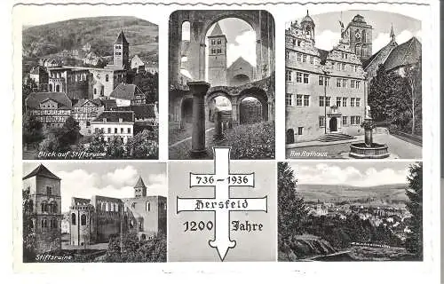 736 - 1936 Hersfeld - 1200 Jahre - 5 Ansichten v. 1936  (AK45542 )