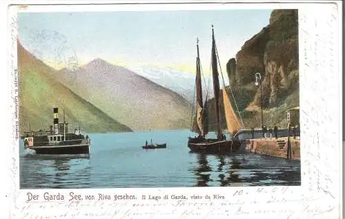 Der Garda See - von Riva gesehen.  v. 1904  (AK45558)