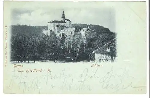 Gruss aus Freidland i. B.  - Schloss   v. 1900  (AK45560)