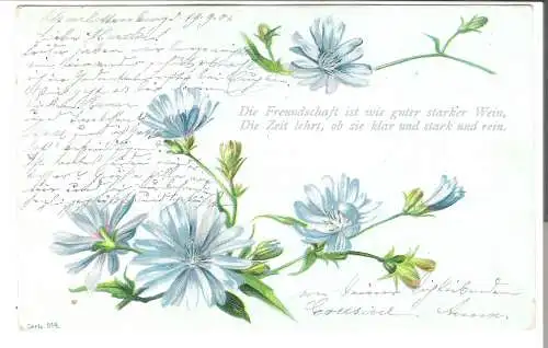 Blumen mit Spruch  v. 1901   (AK45561)