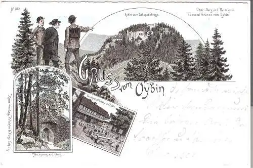 Gruß vom Oybin - 3 Ansichten v. 1900 (AK45565)