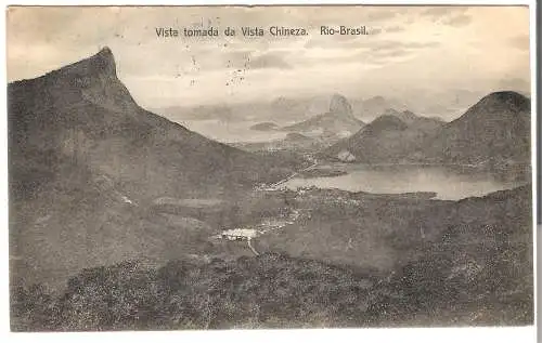 Vista tomada da Vista Chineza - Rio-Brasil v. 1913   (AK45569)
