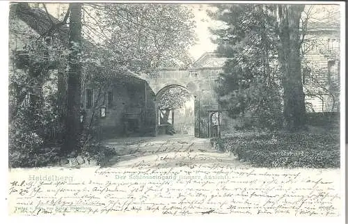 Heidelberg - Der Schlosseingang (innere Ansicht)  v. 1900    (AK45571)